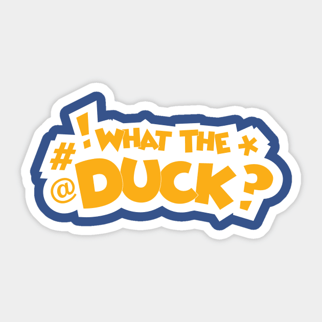 What the Duck - Inverse Sticker by Merlino Creative